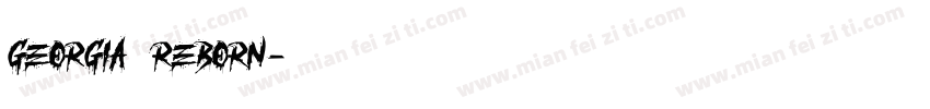 Georgia ReBORN字体转换